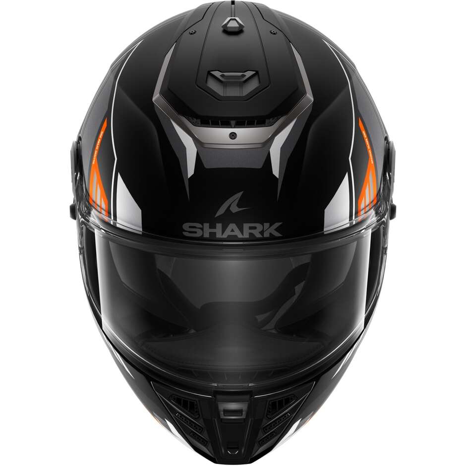 Casco Moto Integrale Shark SPARTAN RS BYHRON Opaco Nero Arancio Cromato