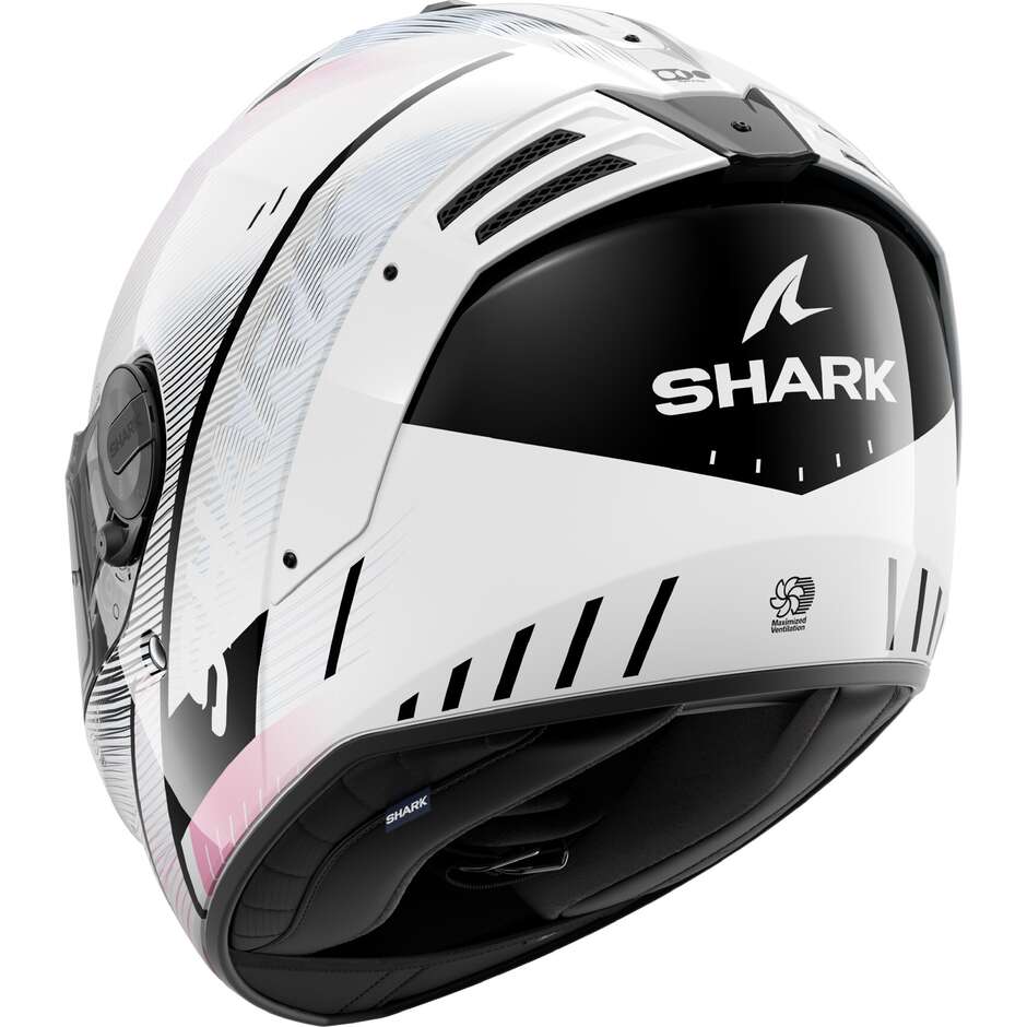 Casco Moto Integrale Shark SPARTAN RS SPEED-TECH Bianco Viola Nero