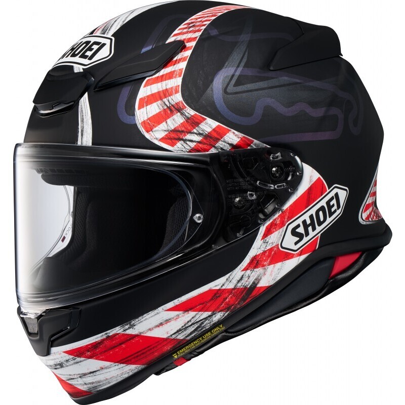 Casco Moto Integrale NXR2 knee Down Nero Rosso taglia XXS