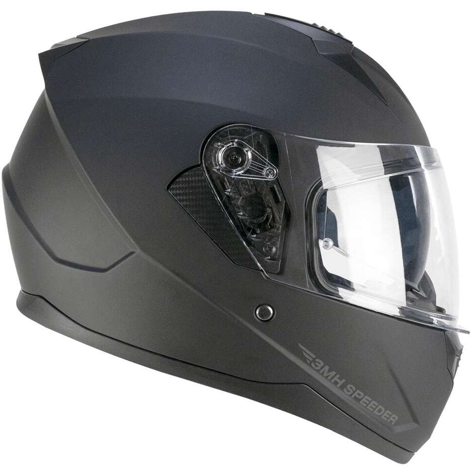Casco Moto Integrale 3MHA SPEEDER MONO Nero opaco taglia 2XL