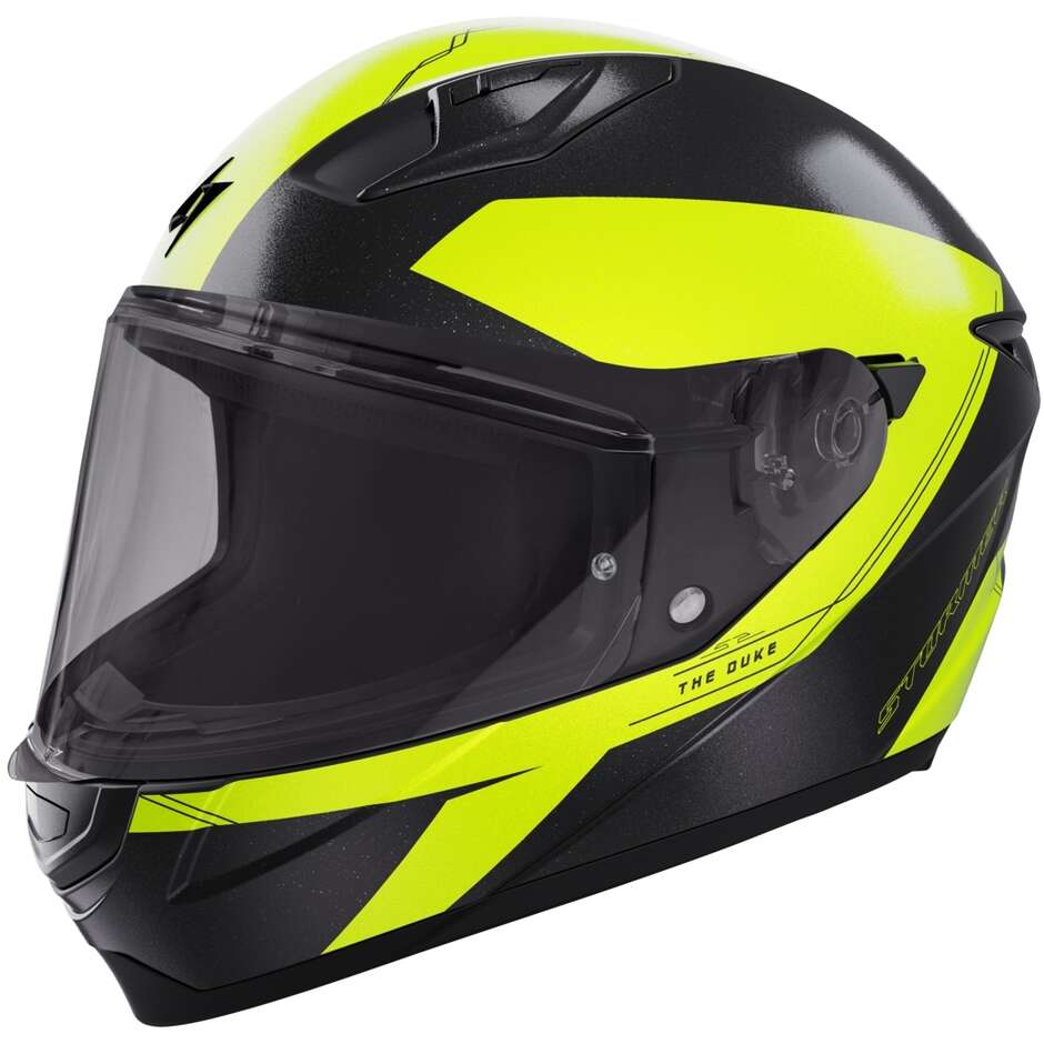Casco Moto Integrale Stormer  STRIKE DUKE Neon Giallo Perla