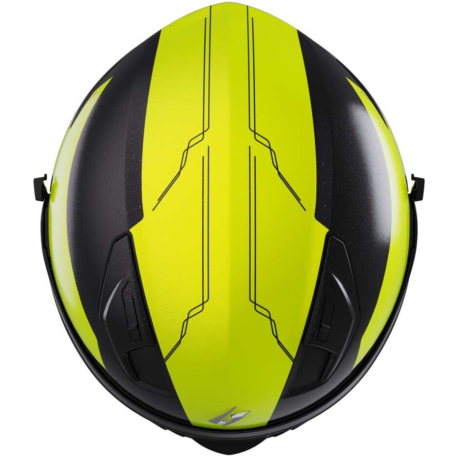Casco Moto Integrale Stormer  STRIKE DUKE Neon Giallo Perla