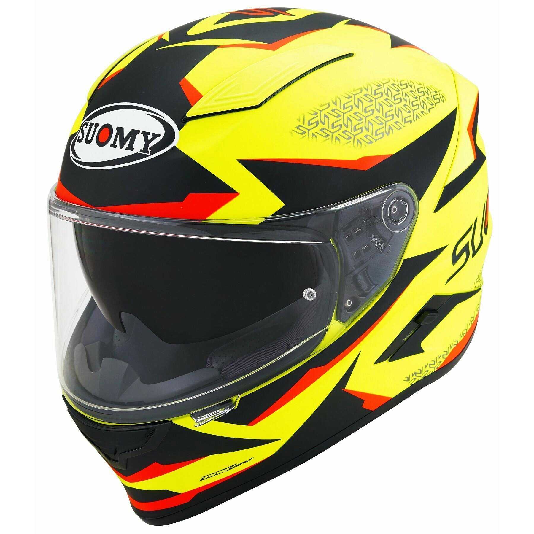 Casco Moto Integrale Modulare Flip-Up H910-MT-S – Giallo Fluorescente Lucido Con Visiera Antigraffio