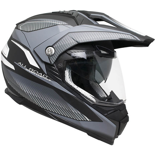 Casco Moto Integrale Touring Doppia Visiera CGM 606G FORWARD Titanio Opaco