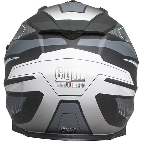 Casco Moto Integrale Touring Doppia Visiera CGM 606G FORWARD Titanio Opaco