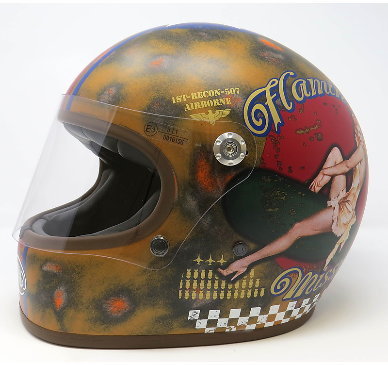 Casco Moto Integrale Vintage Premier Trophy Style '70 ...