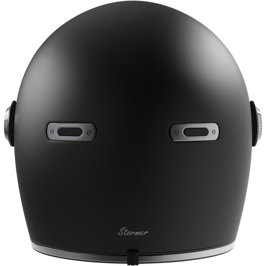 Casco Moto Integrale Vintage Stormer HISTORY Nero Opaco