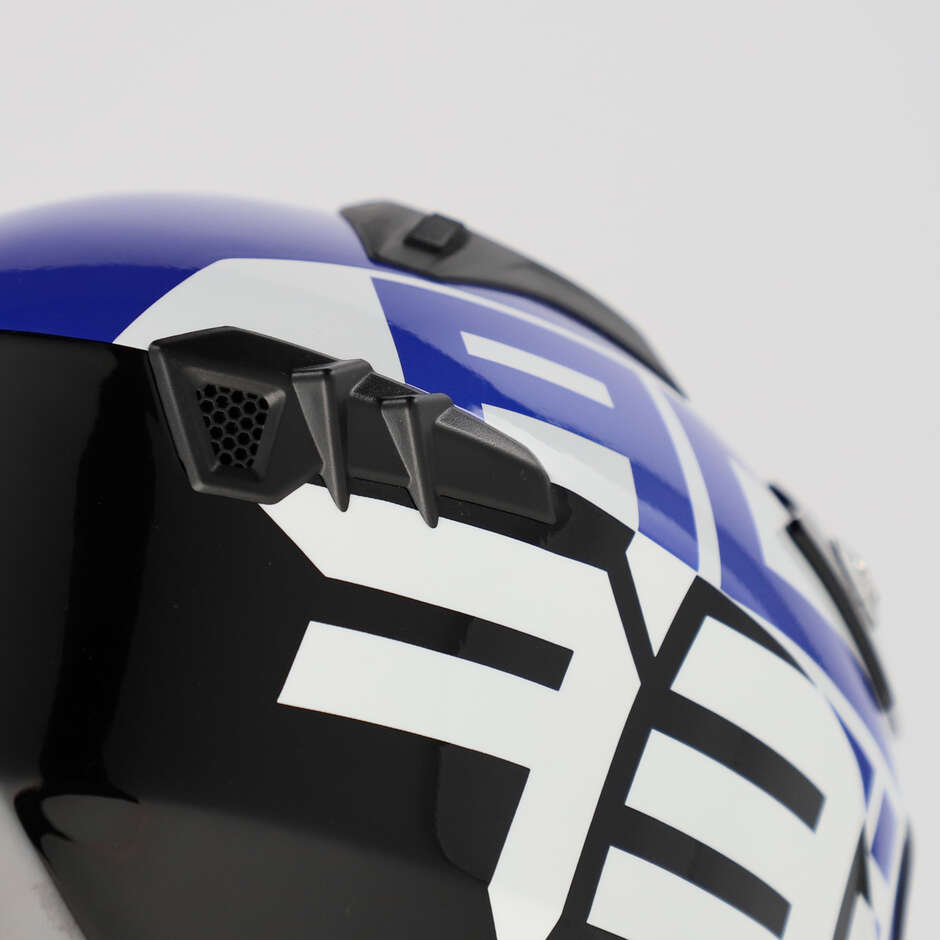 Casco Moto Jet Acerbis Aria 2206 Graphic Nero Blu