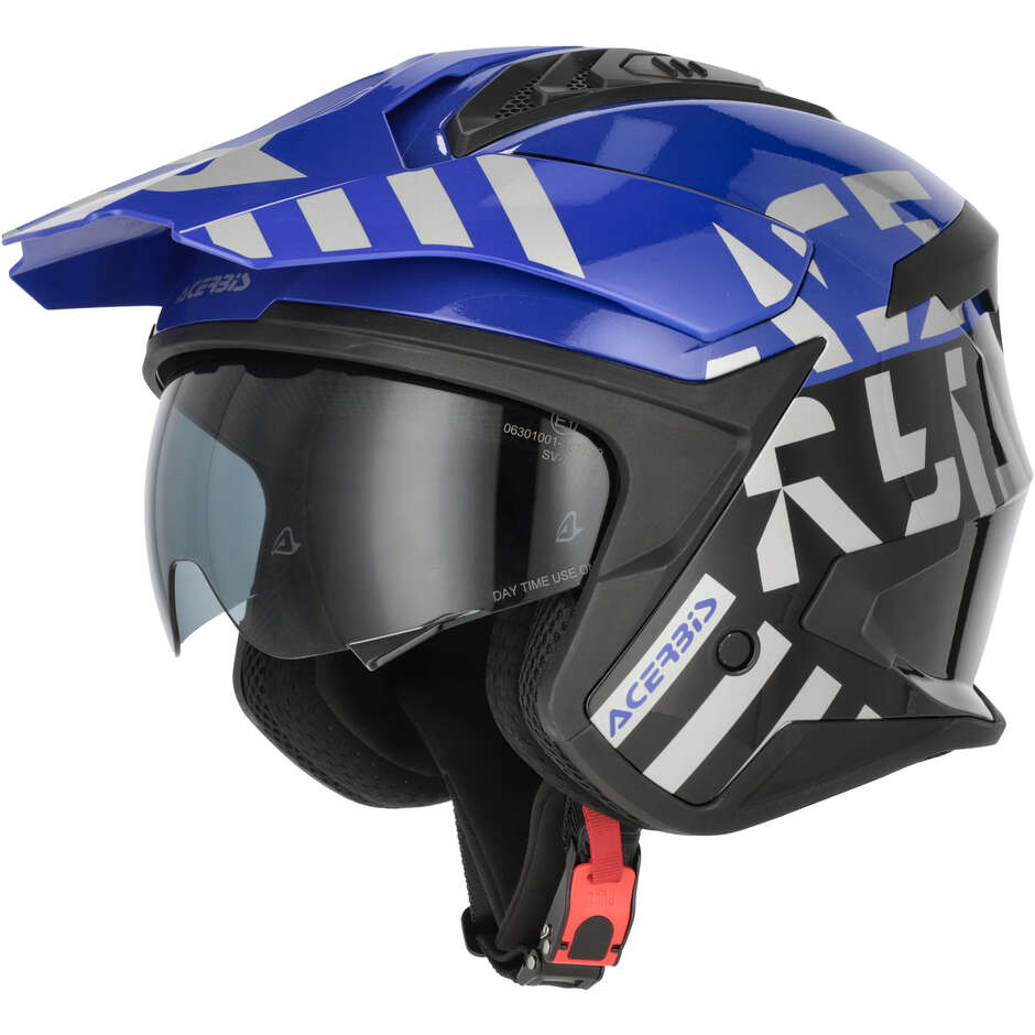 Casco Moto Jet Acerbis ARIA EVO GRAPHIC Nero/Blu
