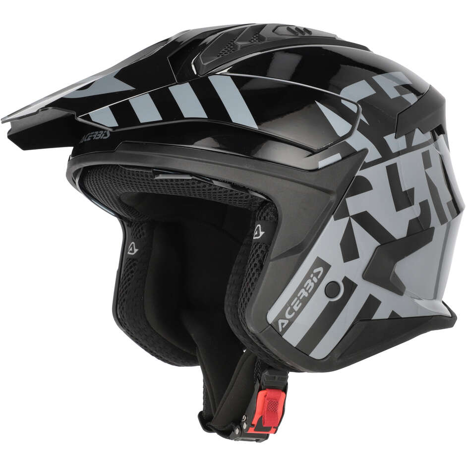 Casco Moto Jet Acerbis ARIA EVO GRAPHIC Nero/Grigio