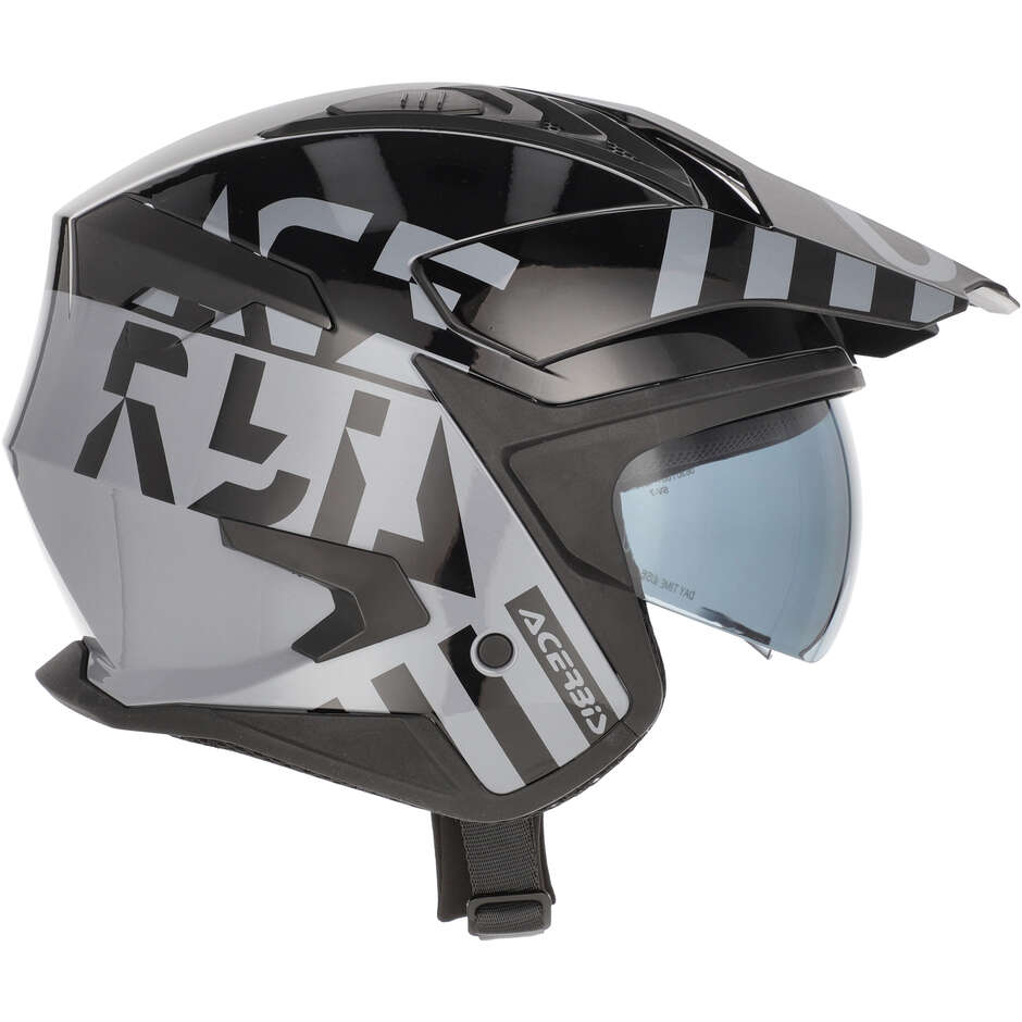 Casco Moto Jet Acerbis ARIA EVO GRAPHIC Nero/Grigio