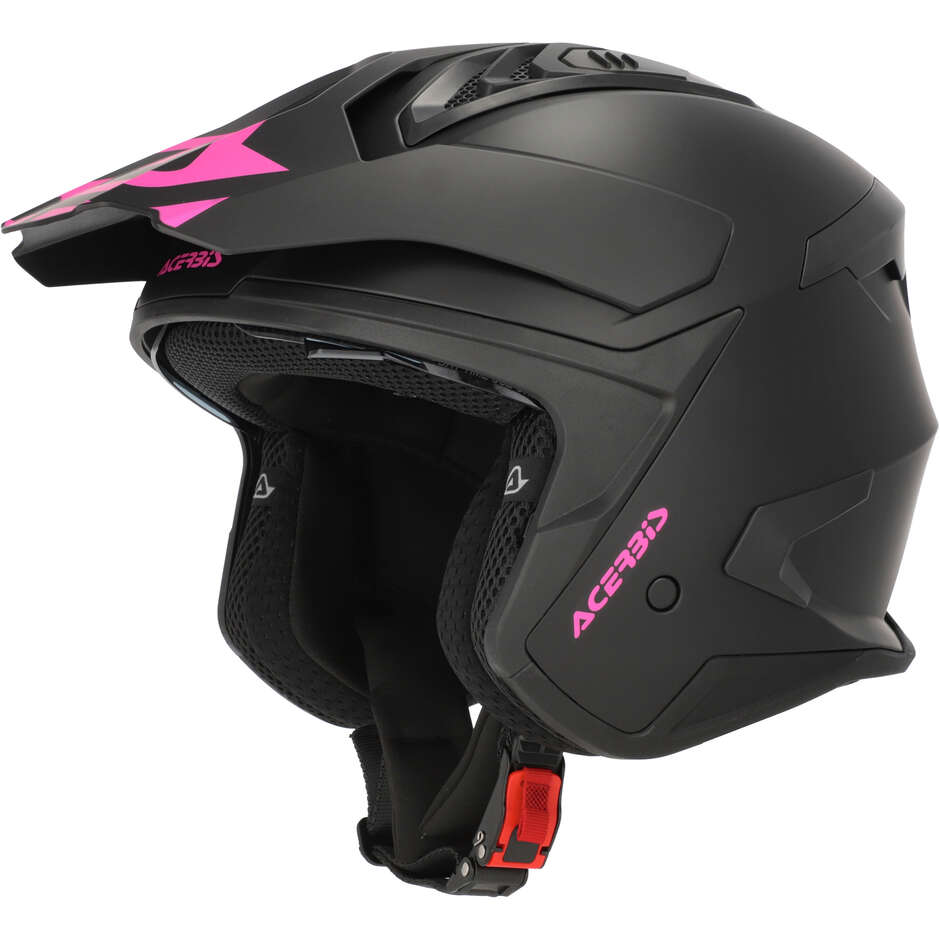 Casco Moto Jet Acerbis ARIA EVO Nero/Rosa