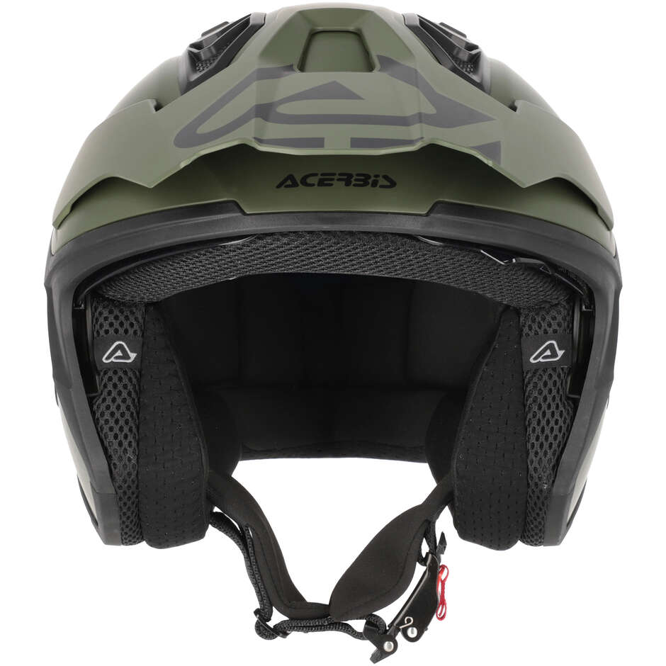 Casco Moto Jet Acerbis ARIA EVO Verde Militare