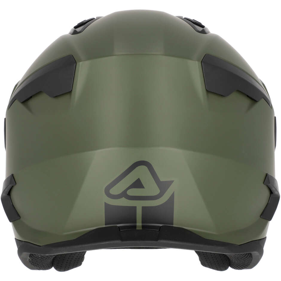 Casco Moto Jet Acerbis ARIA EVO Verde Militare