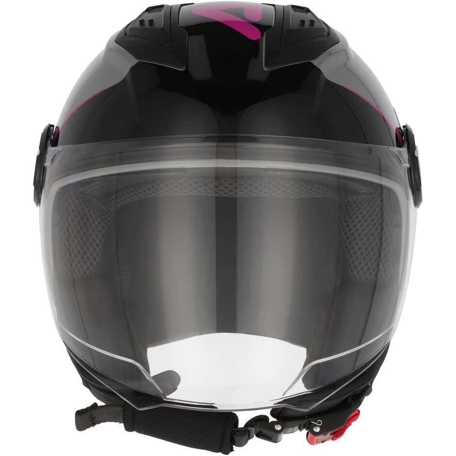Casco Moto Jet Acerbis Levante Grigio Rosa