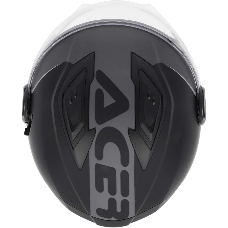 Casco Moto Jet Acerbis Levante Nero Grigio