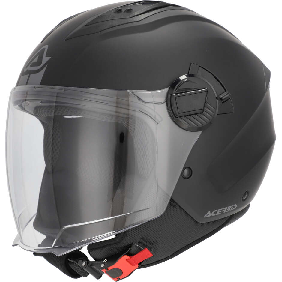 Casco Moto Jet Acerbis Levante Nero