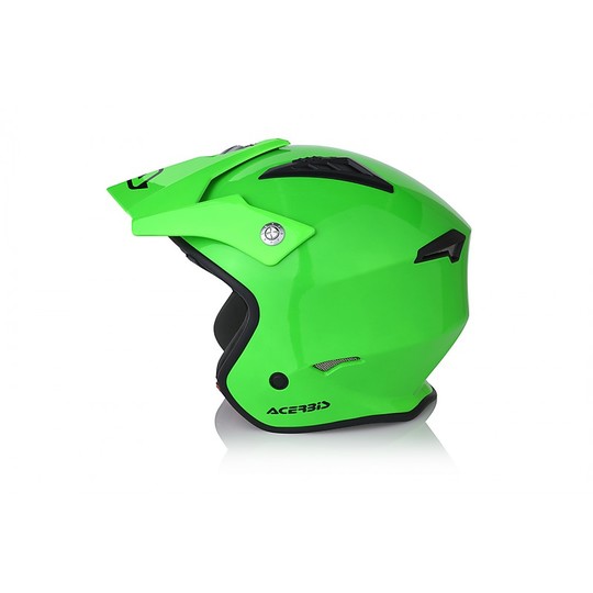 Casco Moto Jet Acerbis Modello ARIA Verde