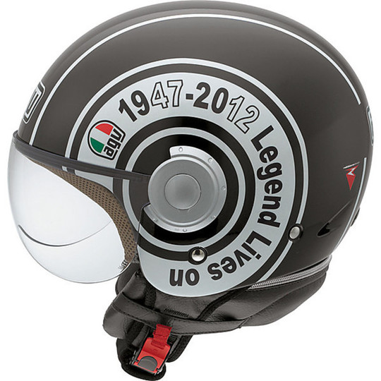Casco Moto Jet Agv Bali Copter Multi Legend Nero