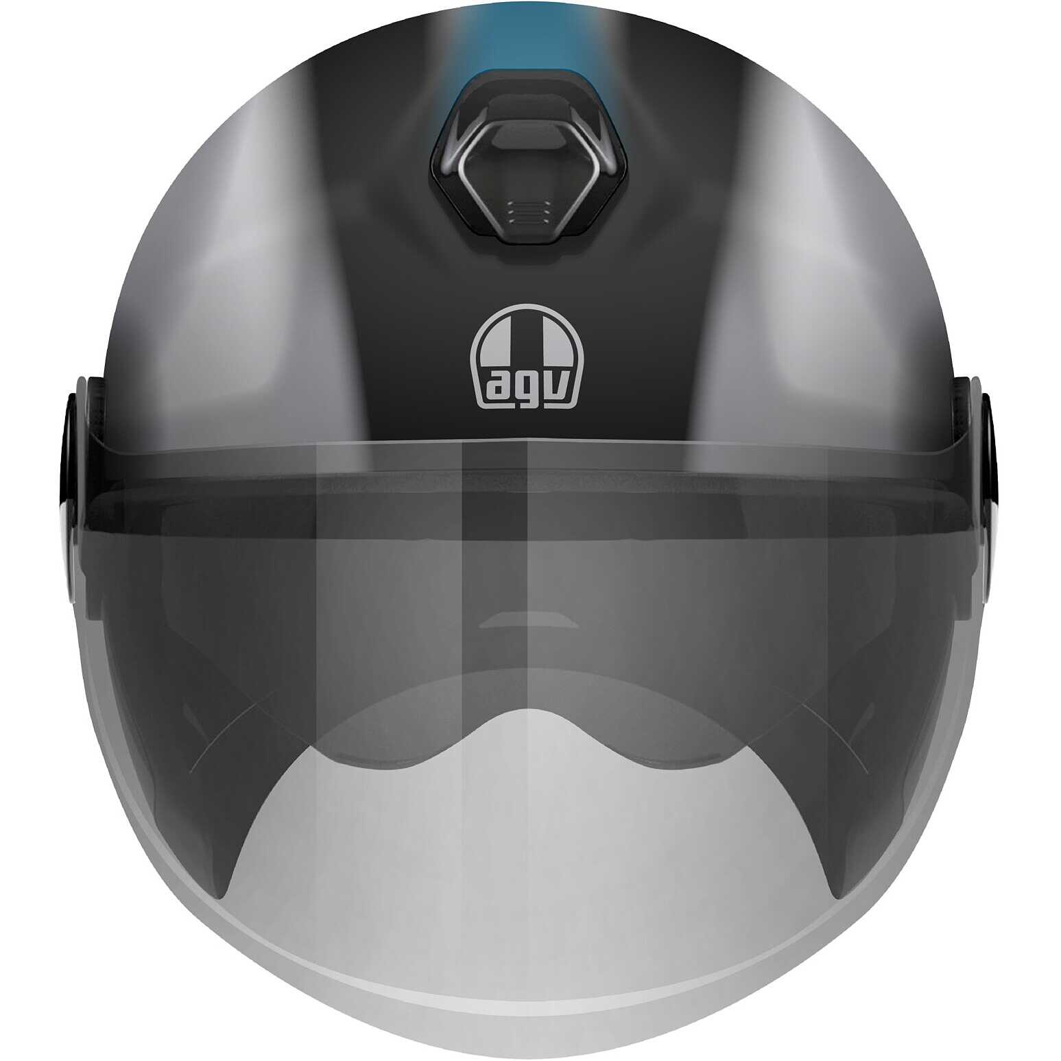 vintage agv casco jet nero