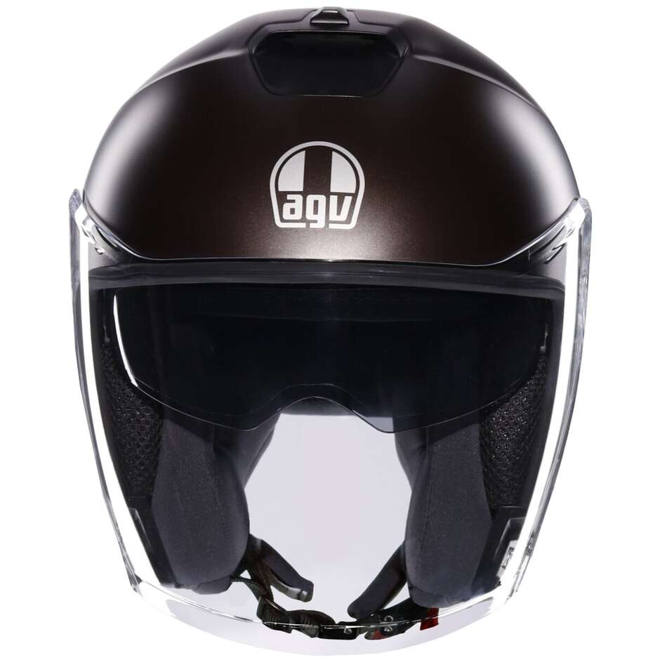 Casco Moto Jet AGV IRIDES MONO Bronzo Pregiato Opaco