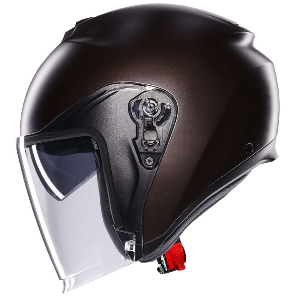 Casco Moto Jet AGV IRIDES MONO Bronzo Pregiato Opaco
