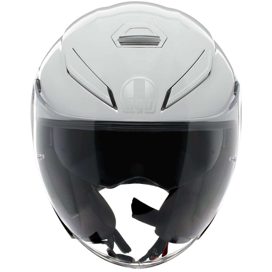 Casco Moto Jet AGV K5 JET EVO MONO Bianco Stelvio