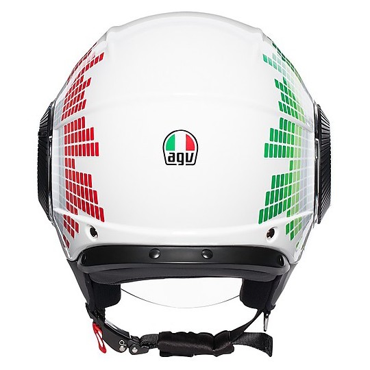 Casco Moto Jet AGV ORBYT Multi GINZA Bianco Italia