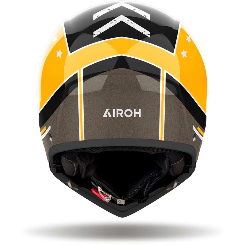 Casco Moto Jet Airoh J110 COMMAND  Giallo Lucido