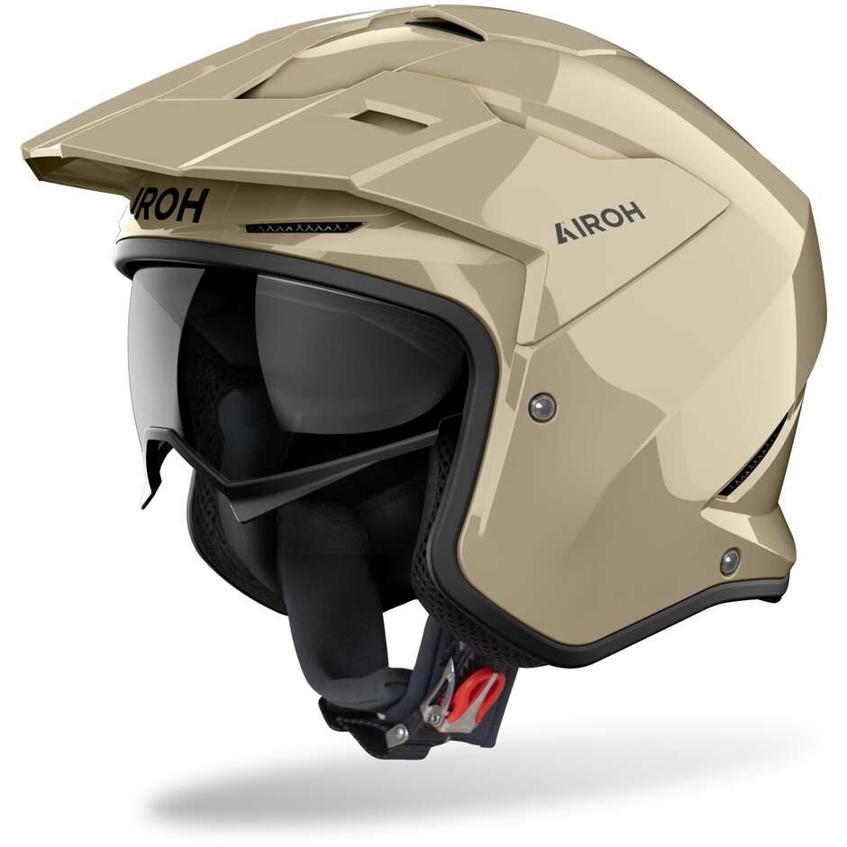 Casco Moto Jet Airoh KOMBAKT COLOR MOCHA GLOW Lucido
