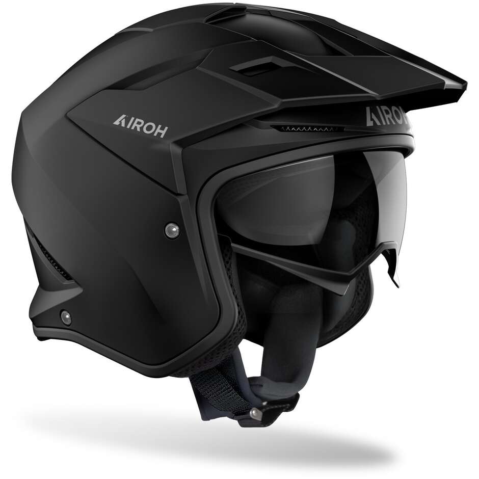 Casco Moto Jet Airoh KOMBAKT COLOR Nero Opaco