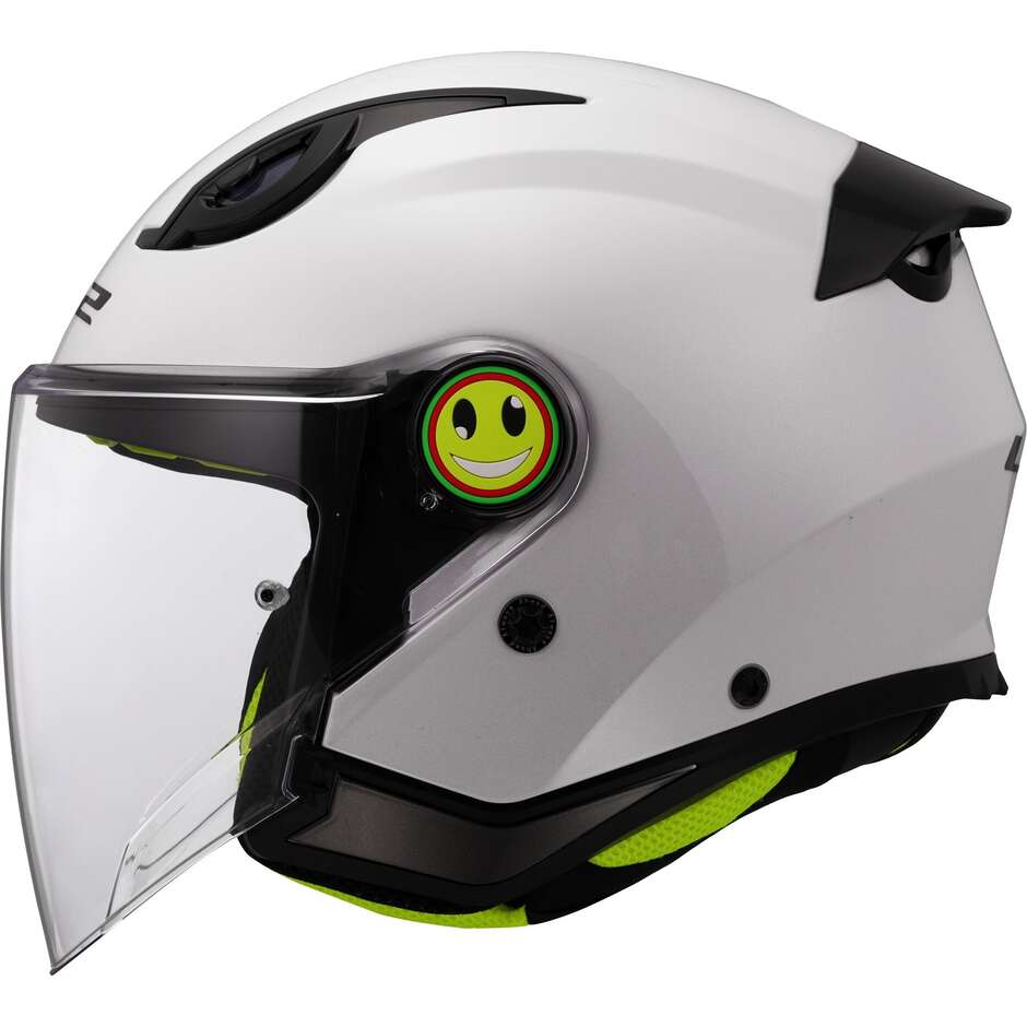 Casco Moto Jet Bambino LS2 OF622 FUNNY II SOLID Bianco
