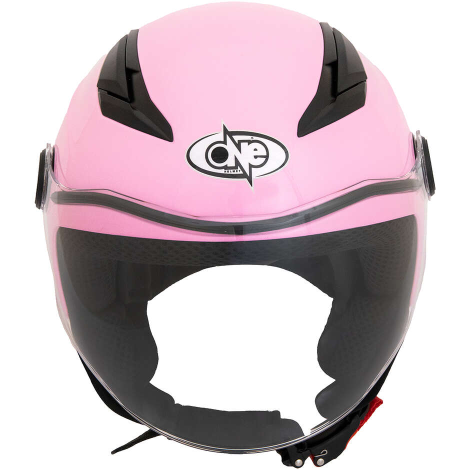 Casco Moto Jet Bambino One Junior Rosa