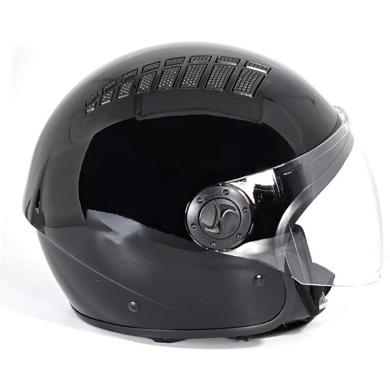Casco Moto Jet 834 Flow Areato Nero Metallizzato taglia M