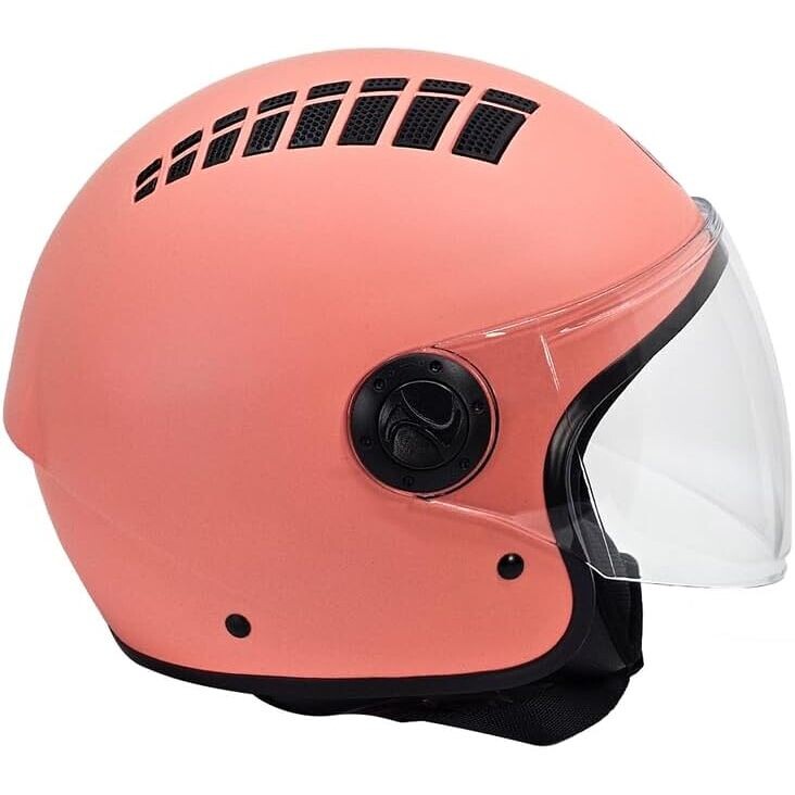 Casco Moto Jet 834 Flow Areato Rosa Opaco taglia L