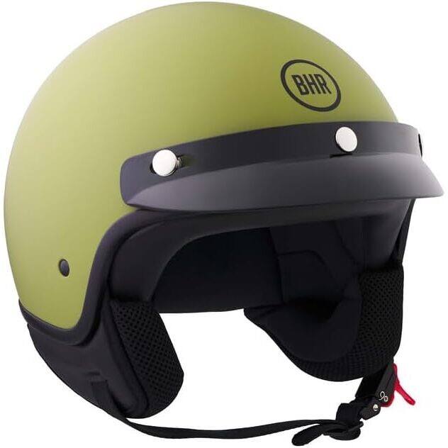 Casco Moto Jet 839 3 BOTTONI Verde Opaco taglia M