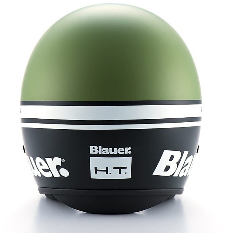 Casco moto Jet Blauer Pilot 1.1 HT In Fibra Multicolor Nero Opaco Verde  Vendita Online 