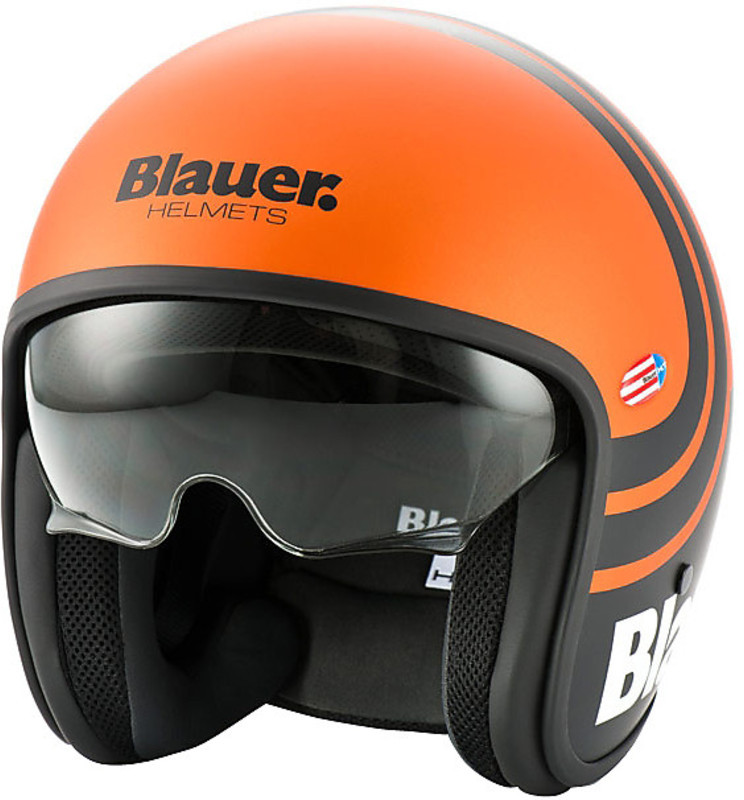 Casco moto Jet Blauer Pilot 1.1 HT In Fibra Multicolor Nero Opaco Vendita  Online 