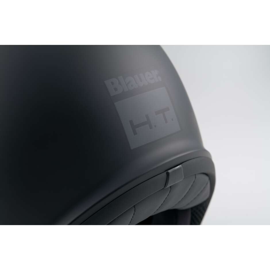 Casco Moto Jet Blauer Pilot 4.0 Mono Nero Opaco