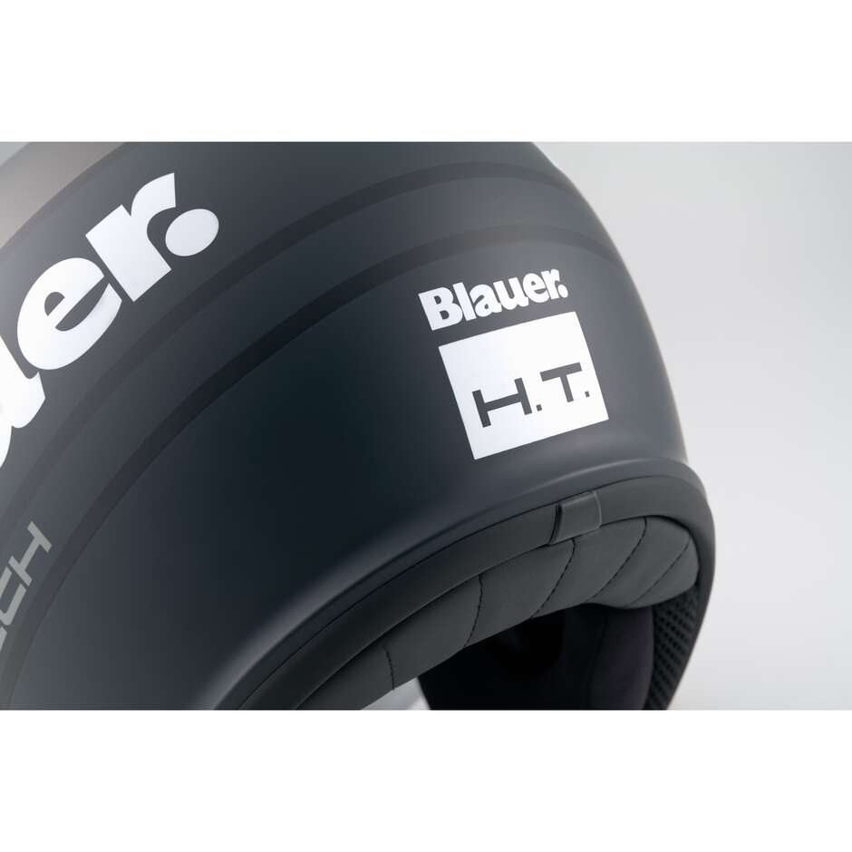 Casco Moto Jet Blauer Pilot 4.0 Titanio Grigio Opaco