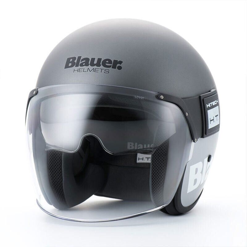 Casco Moto Jet Pod 06 Titanio Opaco Grigio taglia S