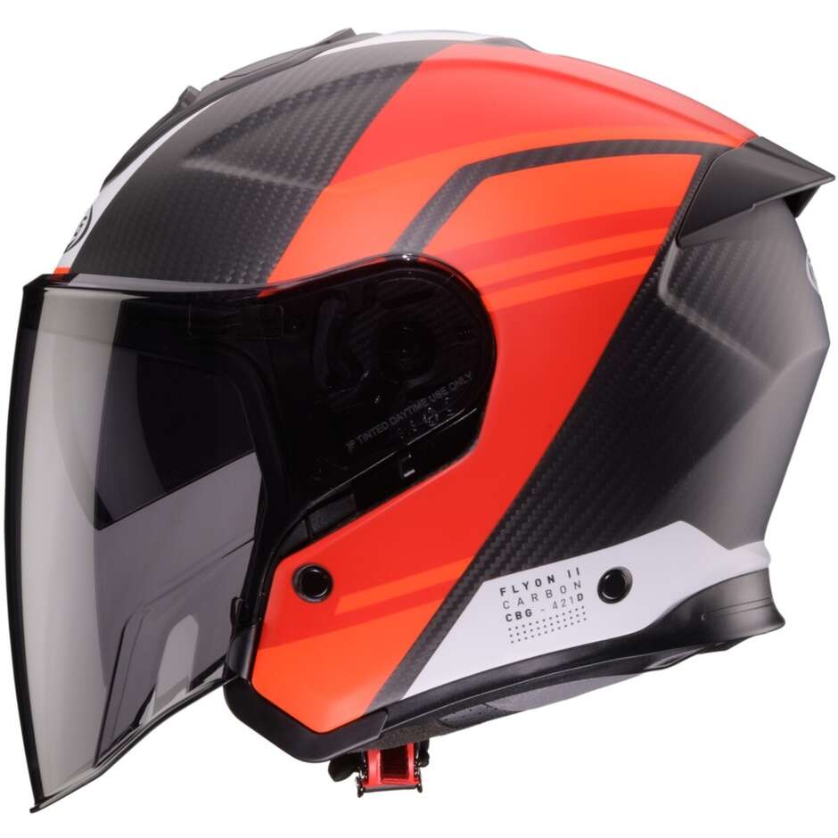 Casco Moto Jet Caberg FLYON II MATT CARBON ADDICT