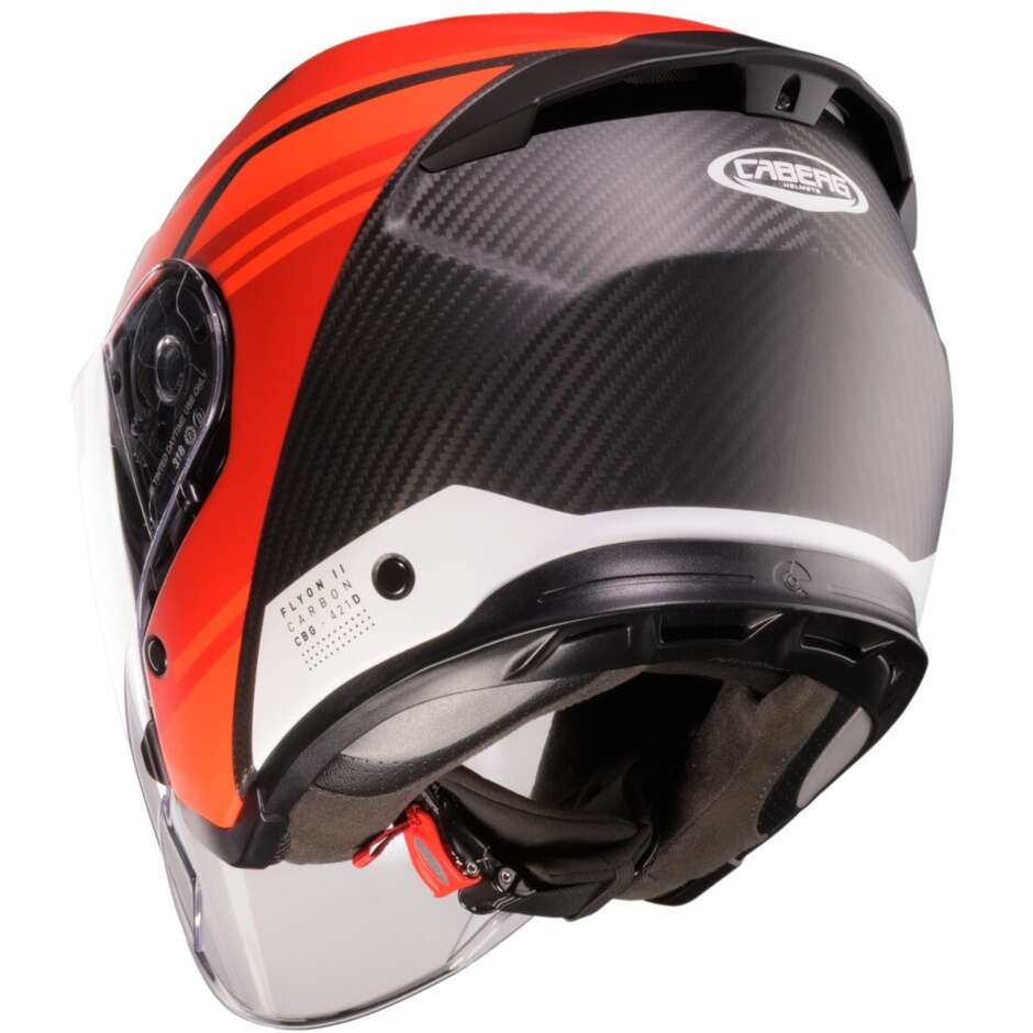 Casco Moto Jet Caberg FLYON II MATT CARBON ADDICT
