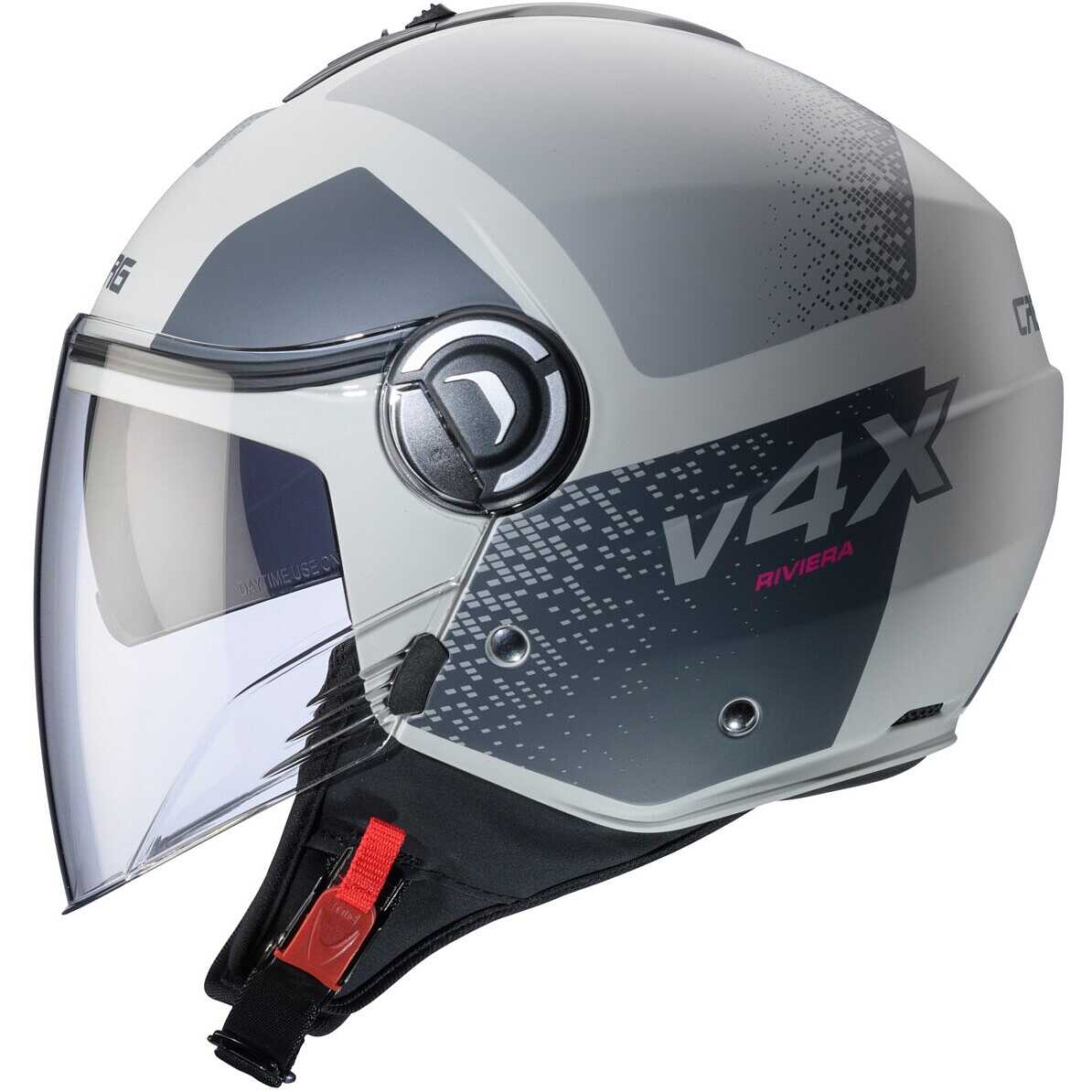 Caberg Riviera V4x Casco Demi-Jet - Doppia Visiera, Ventilazione, Predisposto Per Comunicatore - Foto 4