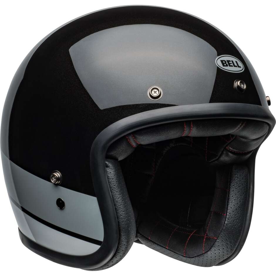 Casco Moto Jet Cafè Racer Bell CUSTOM 500 APEX FLAKE Nero 