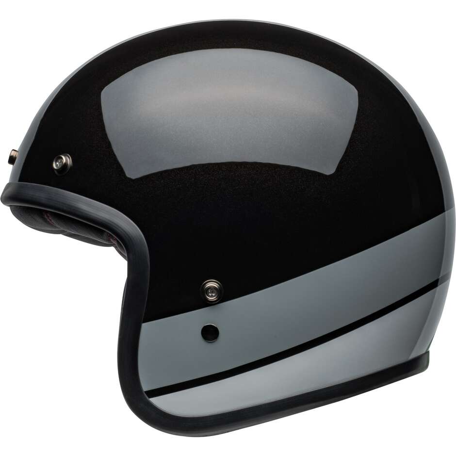 Casco Moto Jet Cafè Racer Bell CUSTOM 500 APEX FLAKE Nero 