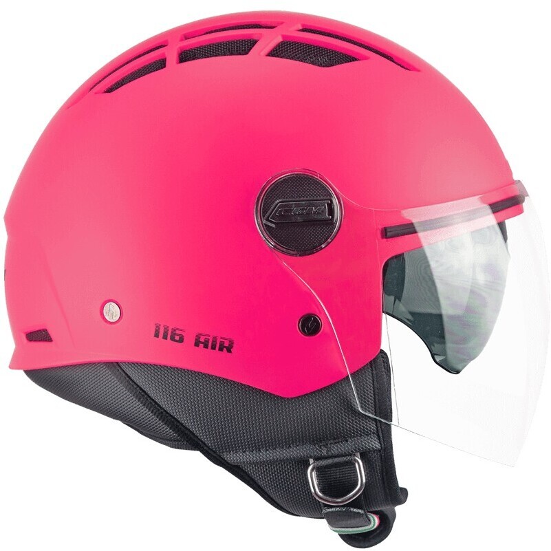 Casco Moto Jet CGM 116A AIR MONO Rosa fluo opaco