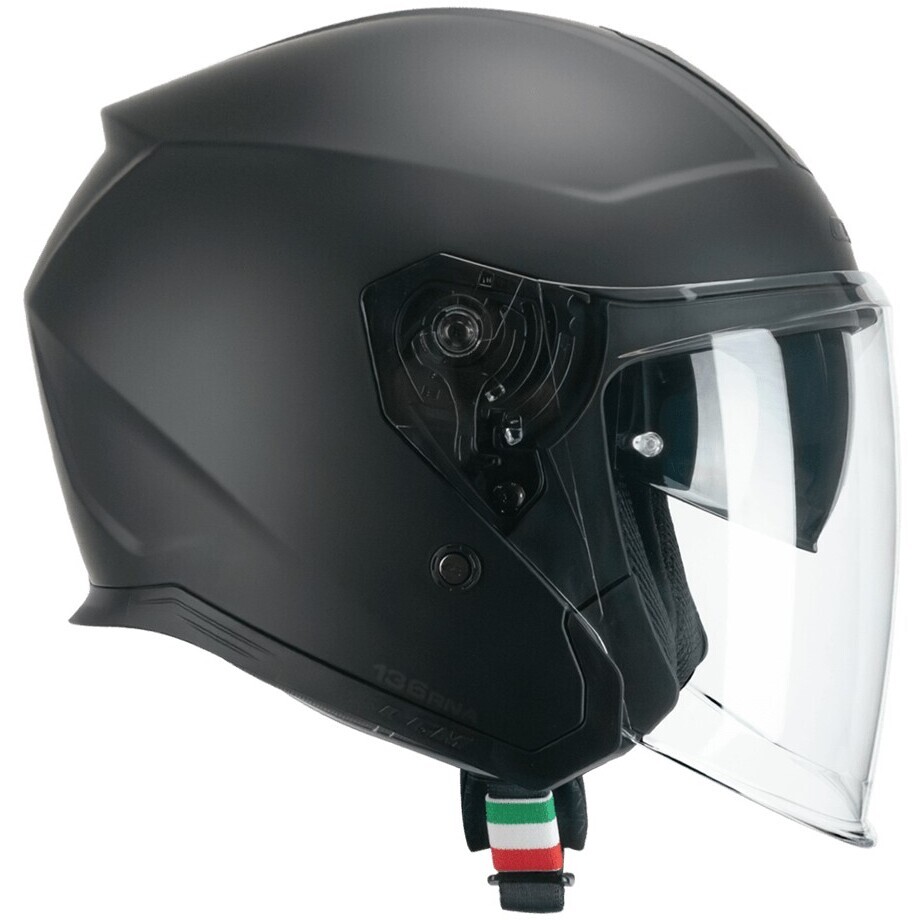 CGM 136A RNA MONO Jet Motorradhelm Mattschwarz