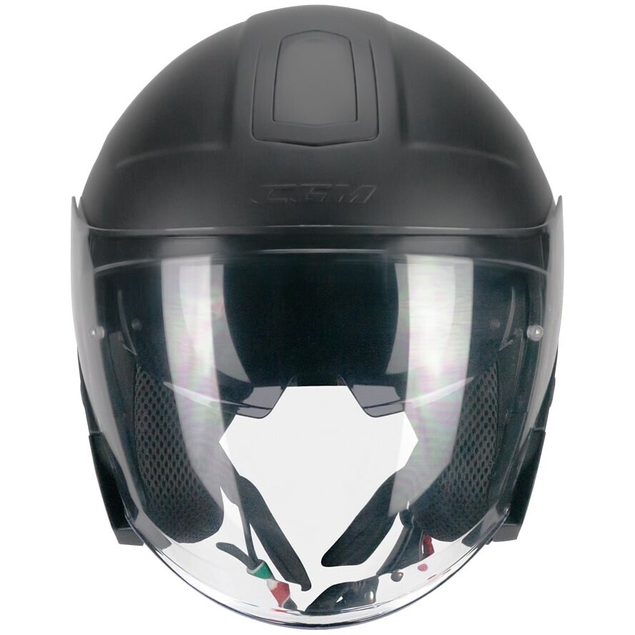 CGM 136A RNA MONO Jet Motorradhelm Mattschwarz
