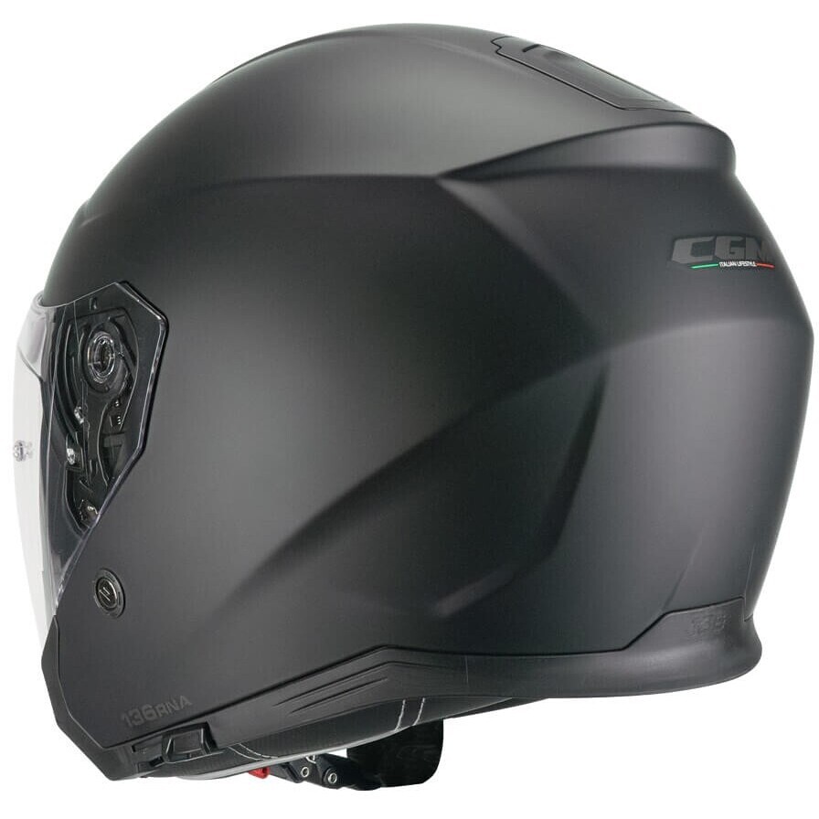 CGM 136A RNA MONO Jet Motorradhelm Mattschwarz
